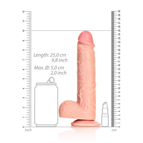 RealRock Model 23 cm - Prosta anatomiczna forma z przyssawką