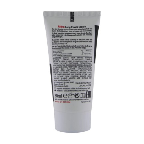 HOT Rhino Long Power Spray 30 ml - Formuła przedłużająca, dla mężczyzn
