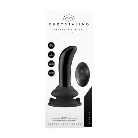 Chrystalino by Shots Szklany model intymny G-Spot z pilotem 10 trybow