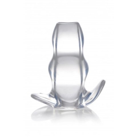 XR Brands Clear View Hollow korek analny duży przezroczysty TPE