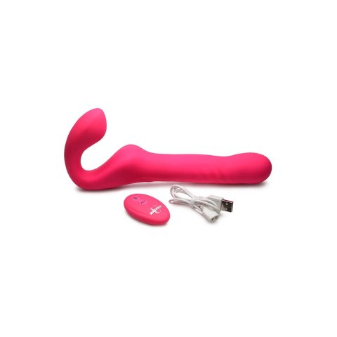 XR Brands Strap-On Unisex Wibrujący Model z Pilotem Bezprzewodowym