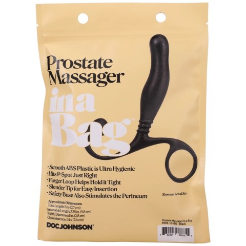 Doc Johnson Prostate Massager Czarny Anatomiczny ABS Kompaktowy