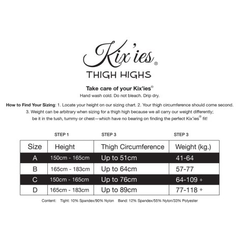 Kix'ies Golf Collection Pończochy Thigh-High Argyle Plus Size