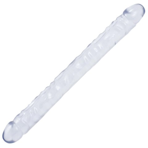 Doc Johnson Crystal Jellies Double Dong 45 cm Elastyczny Model Przezroczysty
