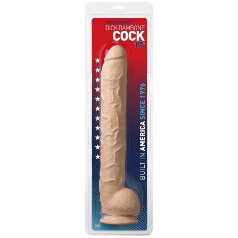 Doc Johnson Rambone Black 38 cm - model z przyssawką i anatomiczną podstawą