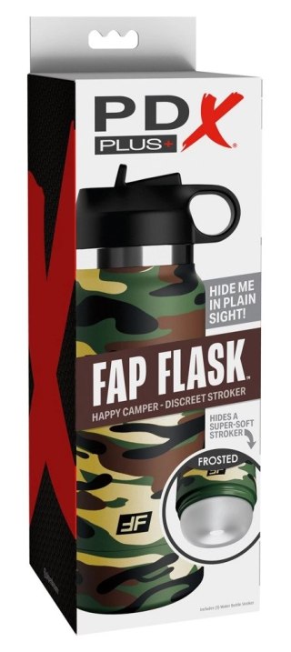 PDX Plus FapFlask Happy Camper - Dyskretna maszyna intymna, 23,8 cm