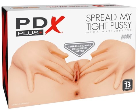 PDX Plus Spread My Tight Light - anatomiczny tors z dłońmi TPE 37,6 cm