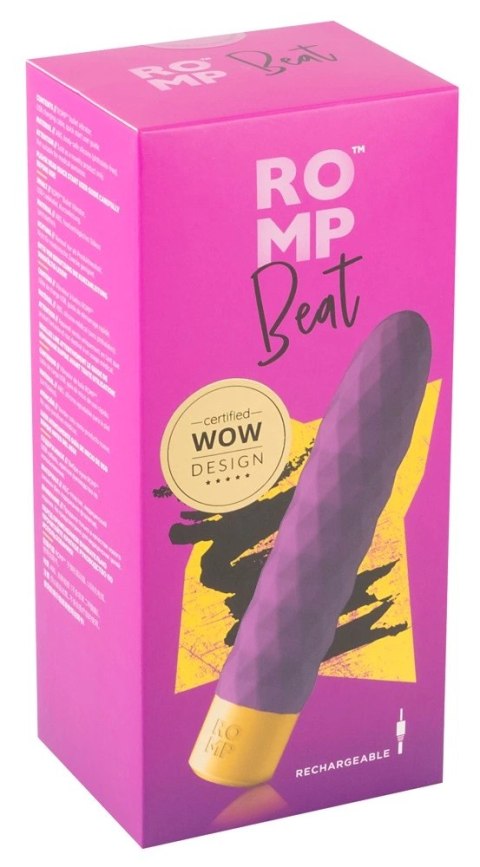 ROMP Beat Wibrator Silikonowy Z Wypustkami 10 Trybow Wodoodporny