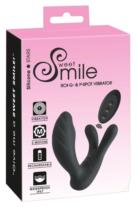 Sweet Smile RC G & P-Spot Czarny - Model z 3 silnikami, pilot, wodoodporny