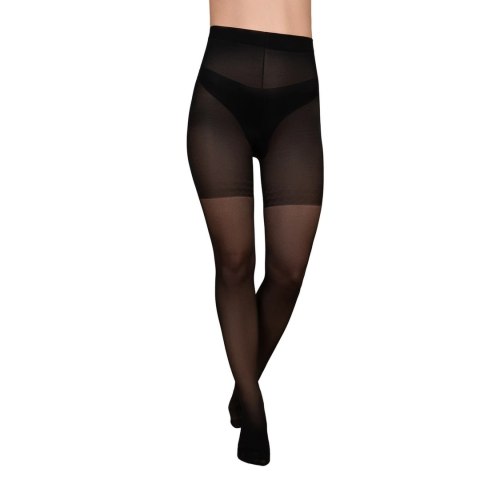 Bye Bra Control Slim 40 Rajstopy modelujące czarne M włoska produkcja