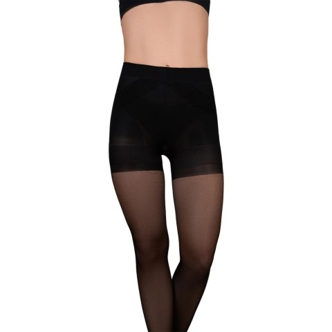 Bye Bra Power Up 40 rajstopy modelujące czarne L push up