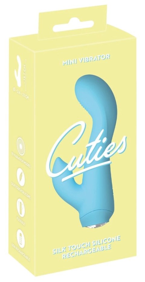 Cuties Mini Wibrator 4. Generacji 10 Trybow Niebieski 13,7 cm