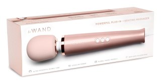 Le Wand Powerful Plug-In RoseG - Masażer z Ruchomą Głowką 34cm, Zasilanie Sieciowe