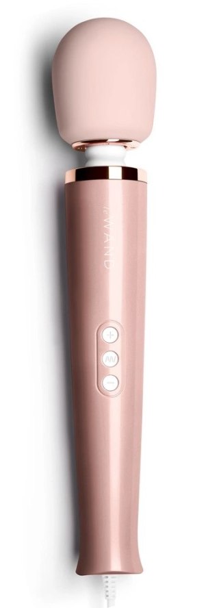 Le Wand Powerful Plug-In RoseG - Masażer z Ruchomą Głowką 34cm, Zasilanie Sieciowe