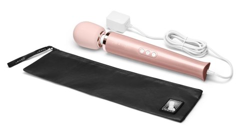 Le Wand Powerful Plug-In RoseG - Masażer z Ruchomą Głowką 34cm, Zasilanie Sieciowe