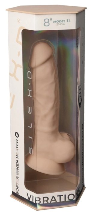 SilexD Model 8 Vibration z pilotem - elastyczny silikonowy, 20 cm