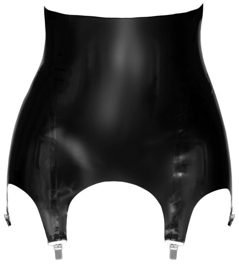 LateX Szeroki Pas do Pończoch Czarny L Naturalny Lateks