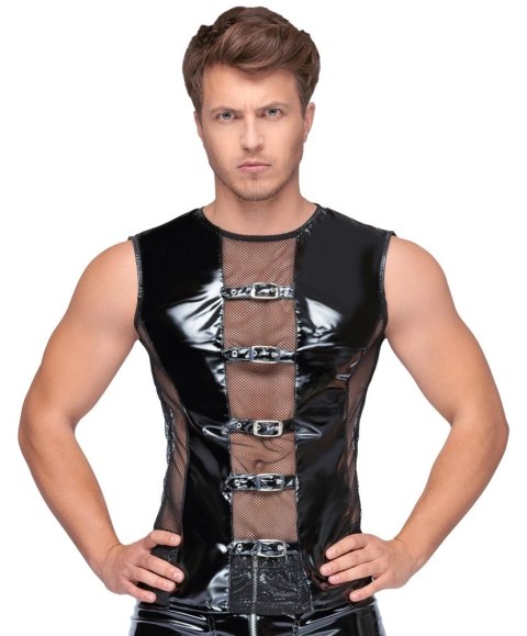 Black Level Koszulka Vinylowa Bez Rękawow Siateczka 2XL Czarna