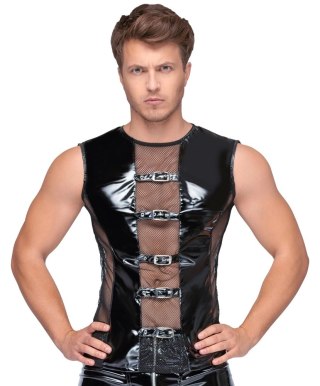 Black Level Koszulka Vinylowa Siateczkowa Bez Rękawow S czarna