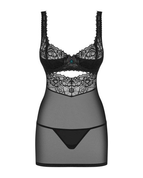 Obsessive Sukienka Koronkowa L/XL Multistretch Rożowa+Stringi