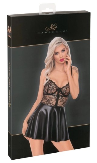 Noir Sukienka Mini Czarna Koronkowa S Regulowane Ramiączka
