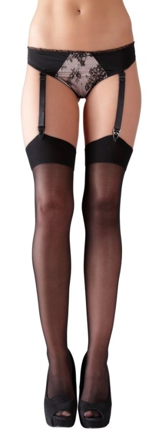 Cottelli Legwear Pończochy Klasyczne Czarne 20 den Do Pasa 6 Rozmiar