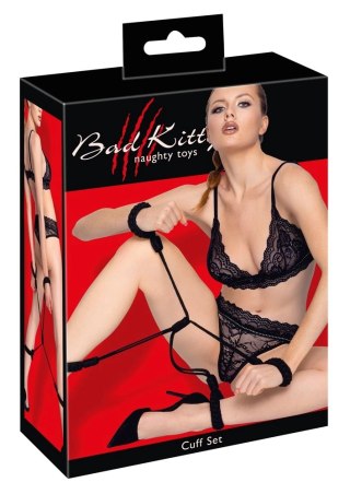 Bad Kitty Cuff Set Rope czarne linowe opaski na ręce i nogi rozmiar 2