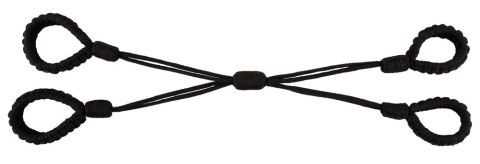 Bad Kitty Cuff Set Rope czarne linowe opaski na ręce i nogi rozmiar 2