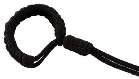 Bad Kitty Cuffs Rope czarne linowe opaski na ręce rozmiar 2 bawełna