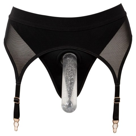 Bad Kitty Stringi XL z pasem do pończoch i mocowaniem akcesoriow