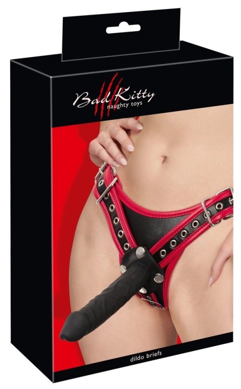 Bad Kitty Uprząż L/XL z 3 wymiennymi elementami silikonowymi