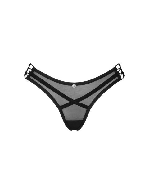 Obsessive Roxelia Stringi z siateczki M/L srebrny detal