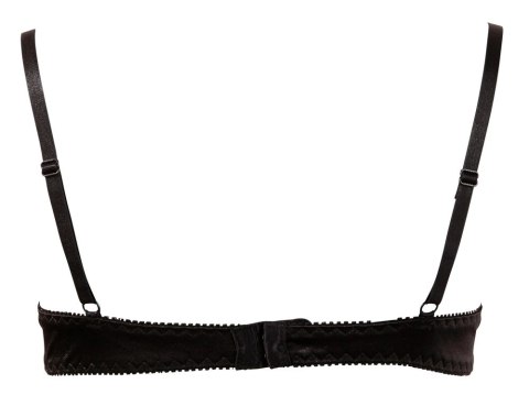 Cottelli Lingerie Biustonosz Otwarty Fiszbiny Haftki Czarny 85B