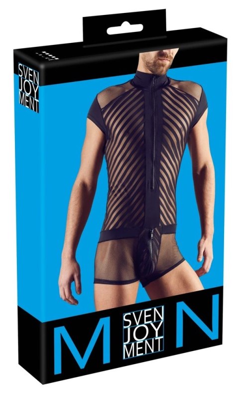 Svenjoyment Body Męskie Mesh Czarny Pasek Zamek M