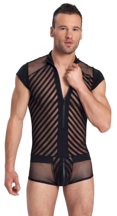 Svenjoyment Body Męskie Mesh Czarny Pasek Zamek M
