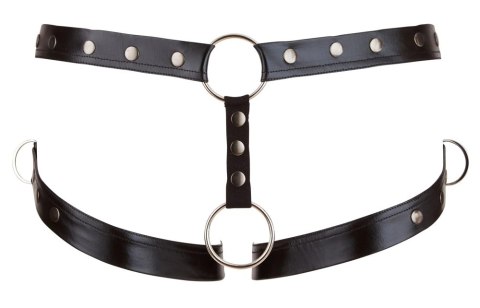 Svenjoyment Jockstrap Męski Czarny Matowy z Paskami na Uda M-L