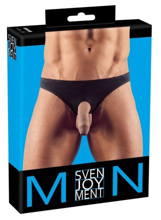 Svenjoyment Stringi Męskie Open Ring Czarny S - Anatomiczny Kroj