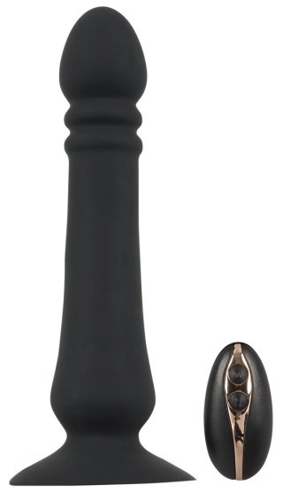 Black Velvets Model 642220 Wibrator analny z pilotem 20 cm czarny