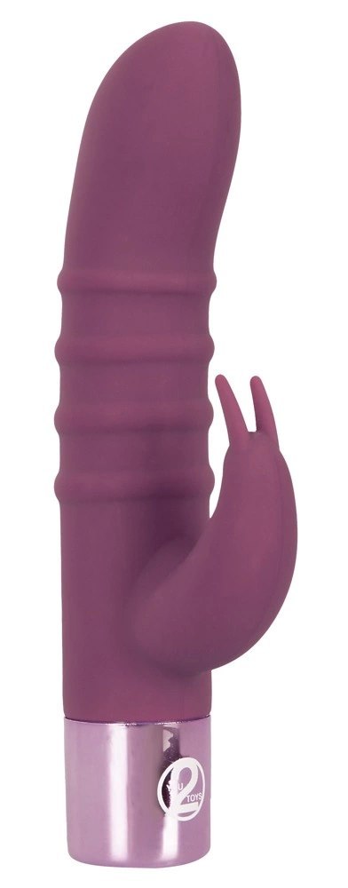 Elegant Series Rabbit Vibe Fioletowy 15 trybow - silikonowy, ładowalny