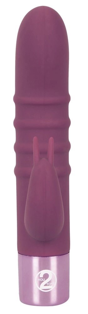 Elegant Series Rabbit Vibe Fioletowy 15 trybow - silikonowy, ładowalny