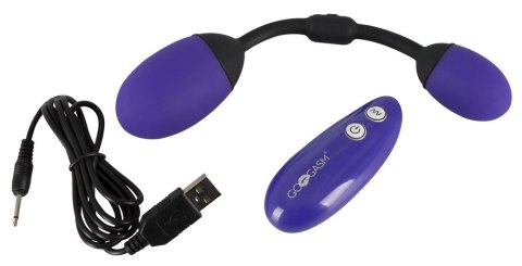 Gogasm Kulki Treningowe Silikonowe Fioletowe 7 Trybow 21cm
