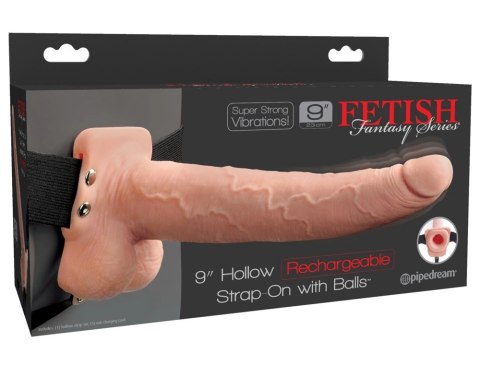 Pipedream Fetish Fantasy Uprząż z dużym modelem wibrującym 29 cm + pilot