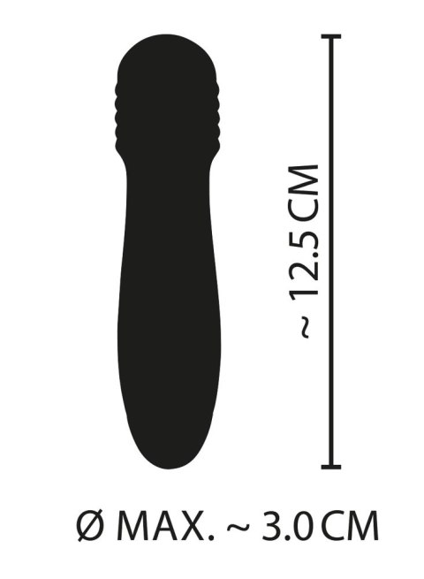 Cuties Zielony Mini Wibrator Rowkowany 7 Trybow Wodoodporny 12,5 cm
