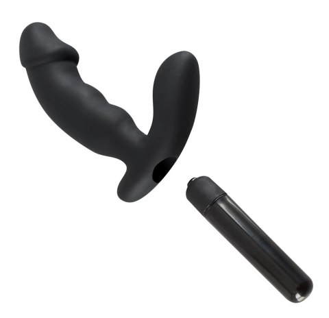 Rebel Prostata Black - Model z stymulatorem krocza, silikonowy, 15 cm