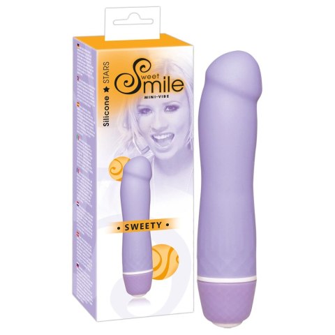 Sweet Smile Mini Wibrator Fioletowy 7 Trybow Kompaktowy Silikonowy