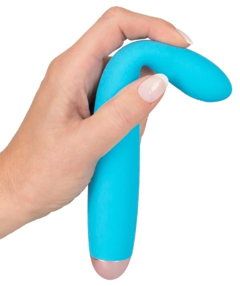Cuties Mini Wibrator Stymulujący Niebieski 18,7 cm USB 7 Trybow