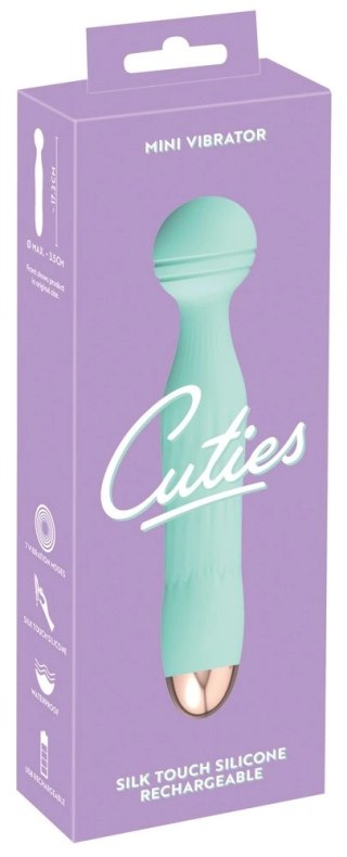 Cuties Mini Wibrator Zielony - Kompaktowy Model z Głowką, 17,2 cm