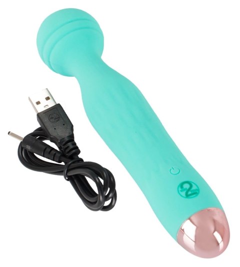 Cuties Mini Wibrator Zielony - Kompaktowy Model z Głowką, 17,2 cm