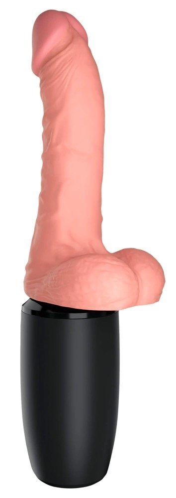 Pipedream King Cock Plus 17 cm Jasny - Model z funkcją ciepła i dynamiczną pracą