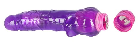 Seven Creations Wibrator Fioletowy TPE 23 cm - Powierzchnia Teksturowana